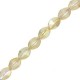 Czech Pinch beads kralen 5x3mm Crystal yellow rainbow 00030/98531